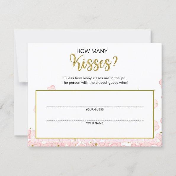 Guess How Many Kisses Bridal Shower | Pink Gold