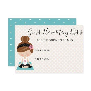 Guess How Many Kisses Brunette Yoga  Enclosure