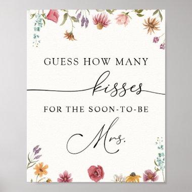 Guess how many Kisses for the Soon-to-be Mrs. Poster