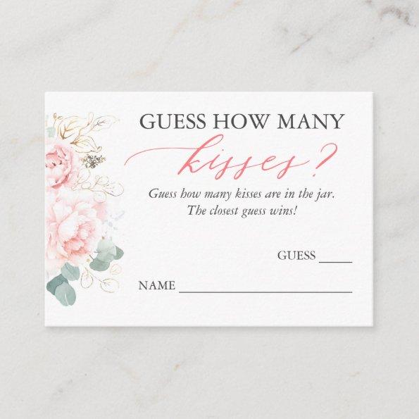 Guess How Many Kisses Game Invitations
