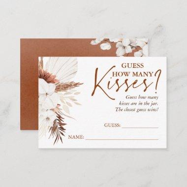 Guess How Many Kisses Game Invitations - Terracotta