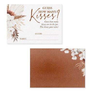 Guess How Many Kisses Game Invitations - Terracotta