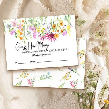Guess How Many Wildflower Meadow Game Invitations