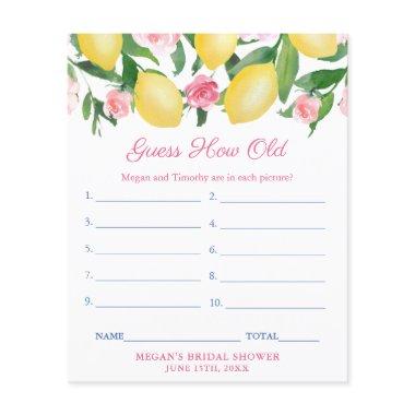 Guess How Old Baby Photos  Game  Flyer