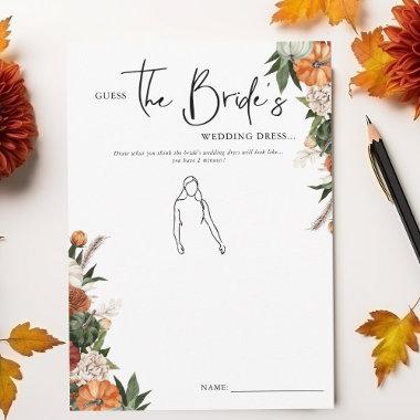Guess The Bride's Dress | Autumn Bridal Shower