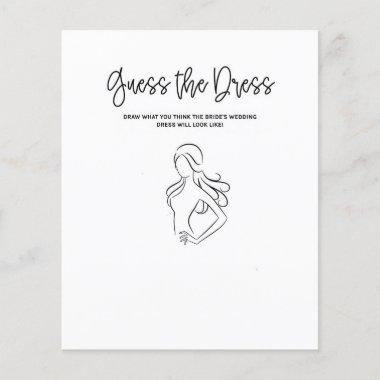 Guess the Dress Bridal Shower Game