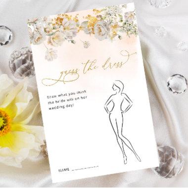 Guess The Dress Bridal Shower Game Stationery