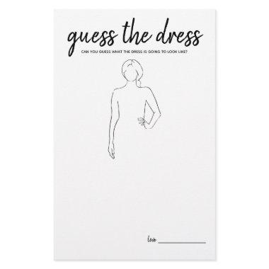 Guess the Dress Minimalist Bridal Shower Game