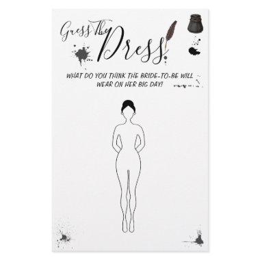 Guess the Dress Pen & Inkwell Shower Game  Flyer