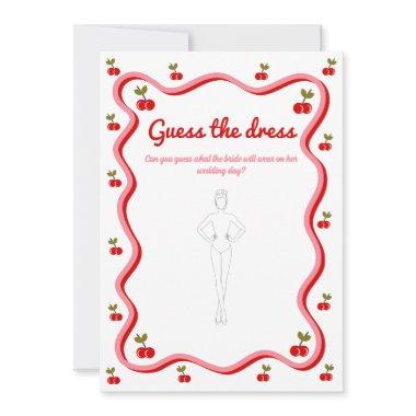 Guess the Dress Retro Cherry bridal Game