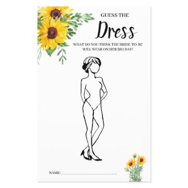 Guess the Dress Sunflowers  Game  Flyer