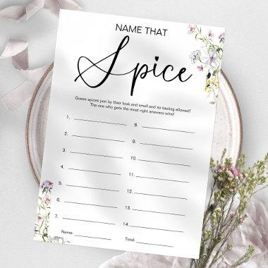 Guess The Spice Bridal Shower Game Invitations