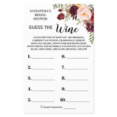 Guess the Wine  Marsala Game  Flyer