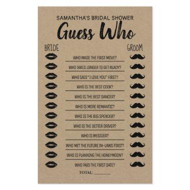 Guess who  english spanish game
