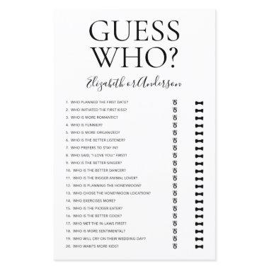 Guess Who  Game