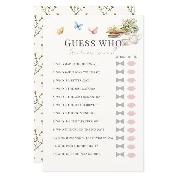 Guess Who Bride or Groom Book  Game