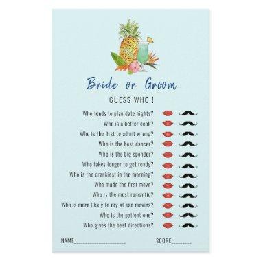 'Guess Who' Tropical drinks  game