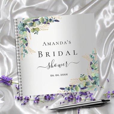 Guest book  eucalyptus silver