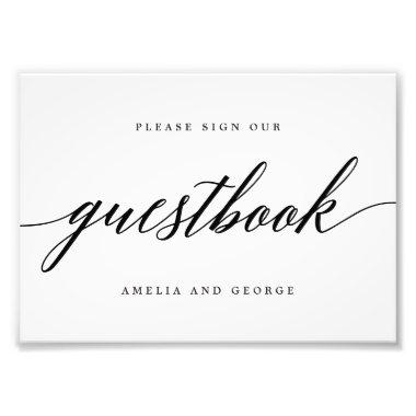 Guestbook Sign EDITABLE COLOR and SIZE MSC