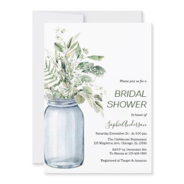 Gypsophila Mason Jar Eucalyptus
