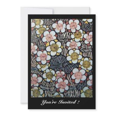 HAIKU pink white brown black Invitations