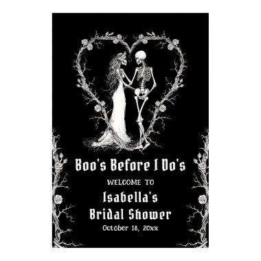 Halloween Boo's Before I Do's Bridal Welcome Poster