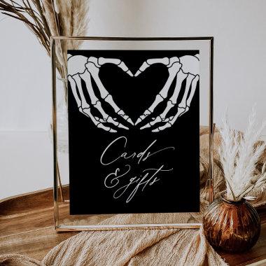 Halloween Bridal Shower Invitations and Gifts Sign