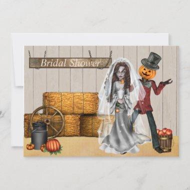 Halloween Bridal Shower Invitations