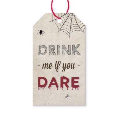 Halloween Drink If You Dare Kid Adult Party Favor Gift Tags