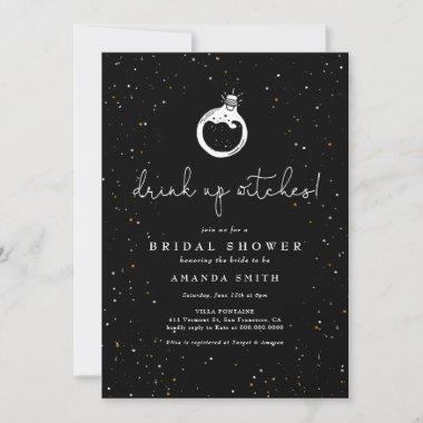 Halloween Drink Up Witches Cocktail Bridal Shower Invitations