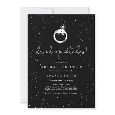 Halloween Drink Up Witches Cocktail Bridal Shower Invitations