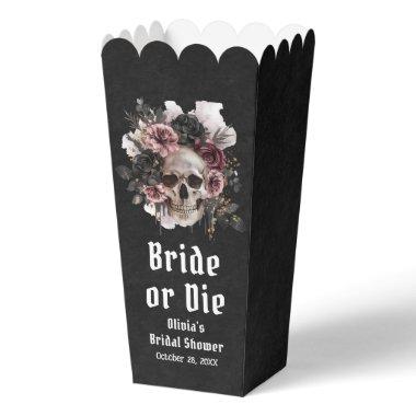 Halloween Floral Skull Bride or Die  Favor Boxes