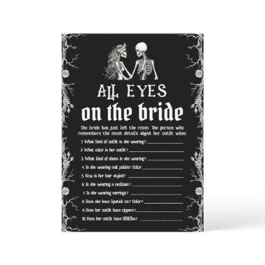 Halloween Skeleton All Eyes On The Bride Game