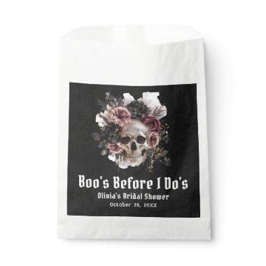 Halloween Skull Boo's Before I Do's  Favor Bag