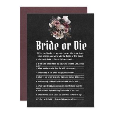 Halloween Skull Who Knows The Bride Best Game