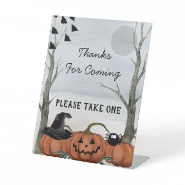 Halloween Thanks For Coming, Halloween Party Pedestal Sign