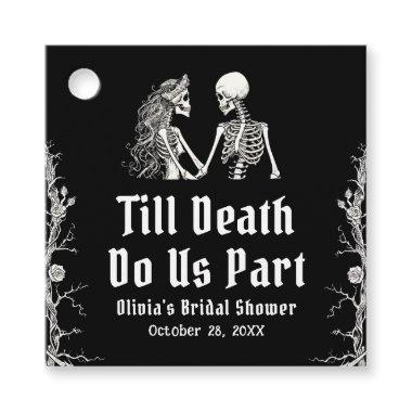 Halloween Till Death Do Us Part  Favor Tags