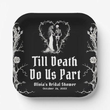 Halloween Till Death Do Us Part  Paper Plates