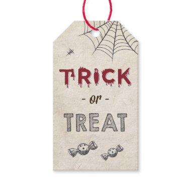 Halloween Trick or Treat Kid Children Party Favor Gift Tags