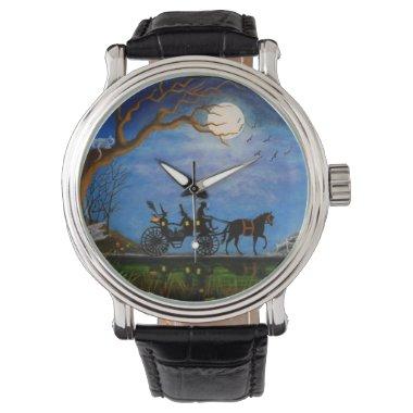 Halloween,wedding,gift,horse,carriage,witch,wizard Watch