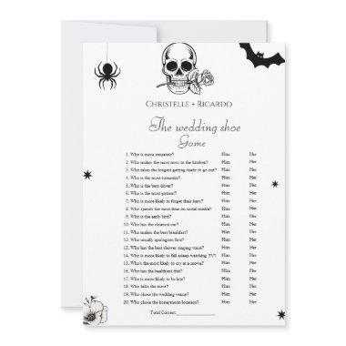 Halloween Wedding shoe game bachelorette game Invitations