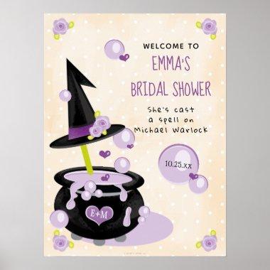 Halloween Witch Bridal Shower Welcome Sign