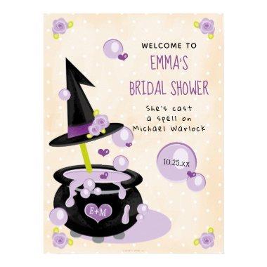 Halloween Witch Bridal Shower Welcome Sign