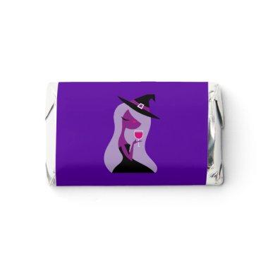 Halloween Witch Wine Bridal Shower Purple Pink Hershey's Miniatures