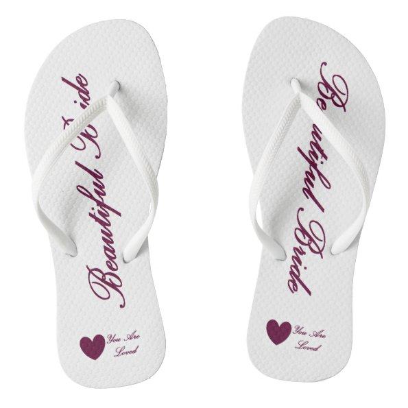 HAMbyWG - Flip-Flops - Beautiful Bride Flip Flops