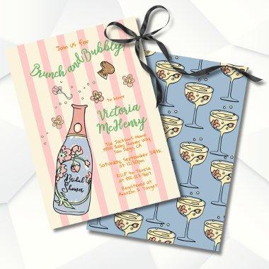 Hand Drawn Brunch and Bubbly