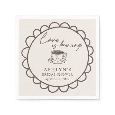 Hand Drawn Coffee Theme  Napkins
