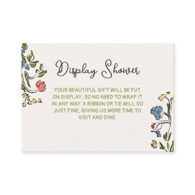 Hand Drawn Colorful Floral  Enclosure