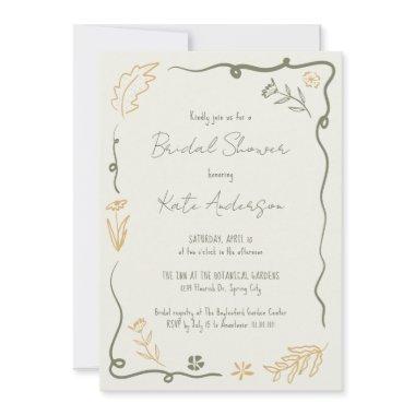 Hand Drawn Floral Scribble Frame