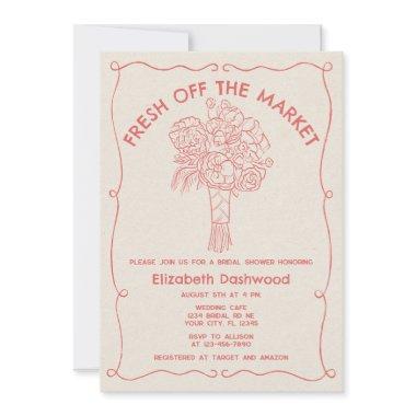 Hand Drawn Fresh Off Market Coral